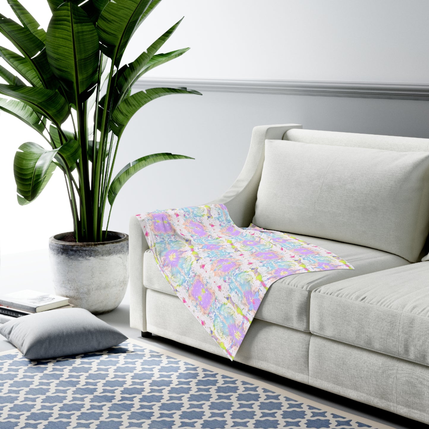 Baby Swaddle Blanket Art by Annie Aymond the  Camille