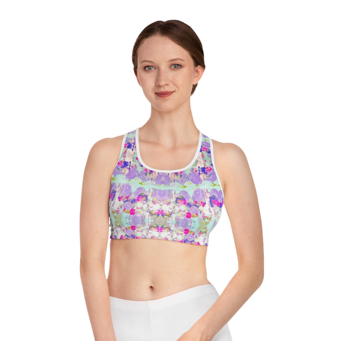 The Lauren Art by Annie Aymond Sports Bra (AOP)