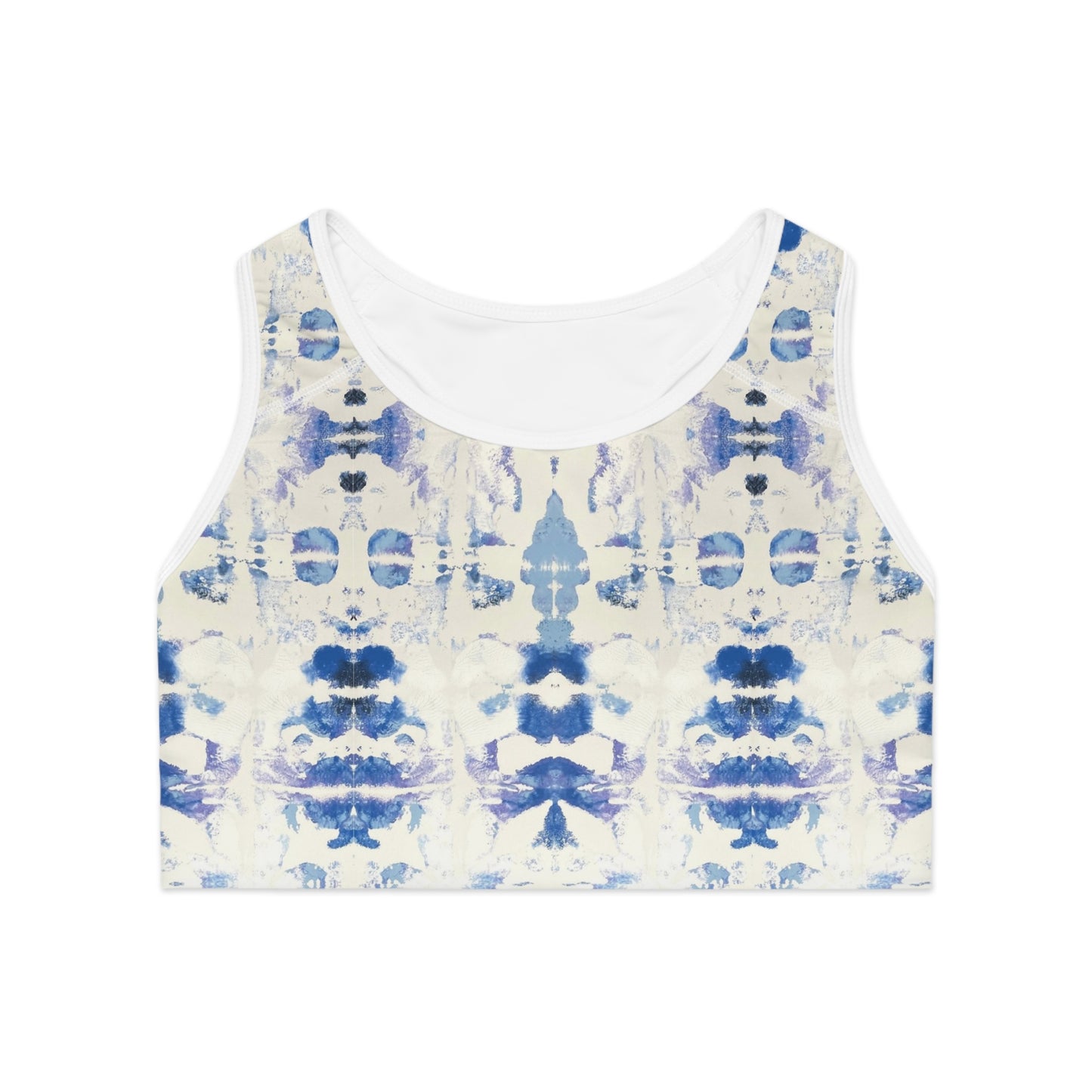 Art by Annie Aymond baby blues Sports Bra (AOP)