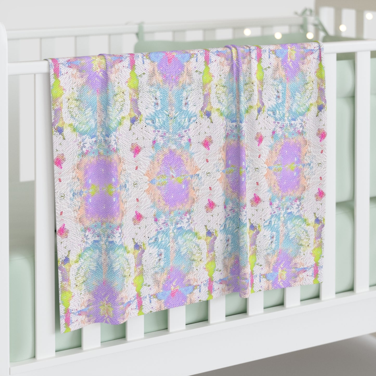 Baby Swaddle Blanket Art by Annie Aymond the  Camille