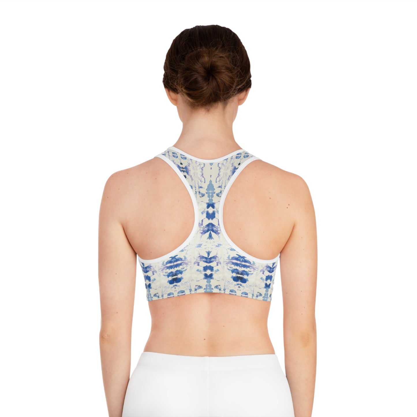Art by Annie Aymond baby blues Sports Bra (AOP)