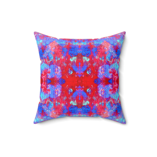 Art by Annie Aymond the Joyce print Faux Suede Square Pillow
