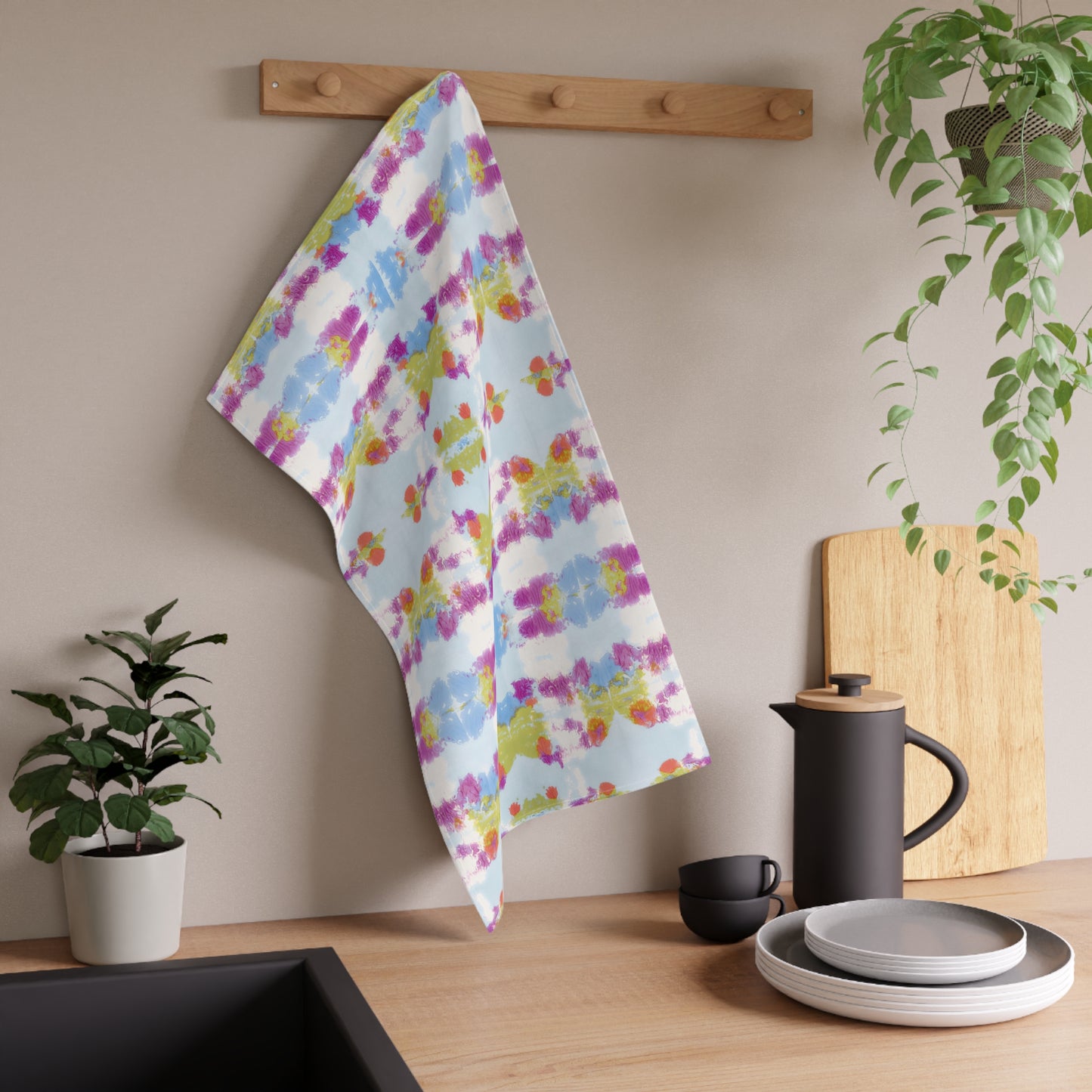 Kitchen Towel Art By Annie Aymond the Lindsey print