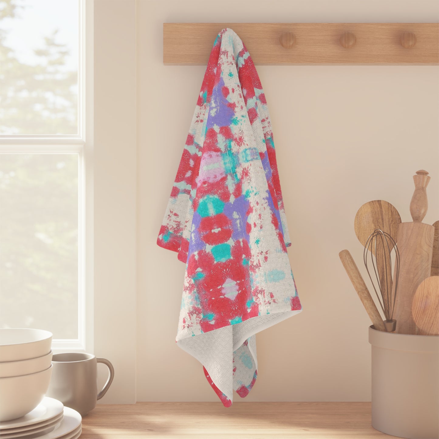 Microfiber Tea Towel the Elina print Art by Annie Aymond