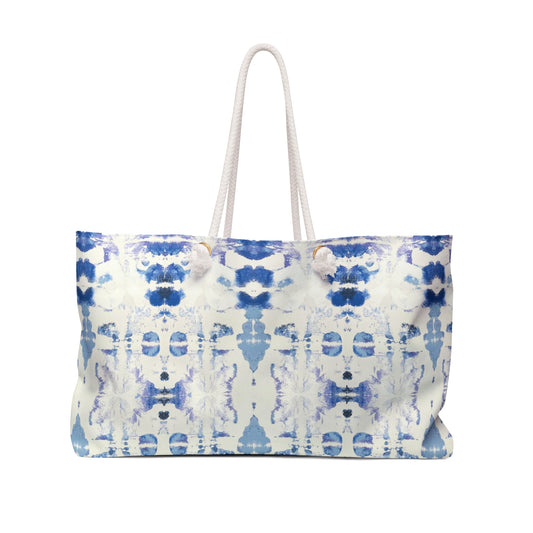 Weekender Bag Art by Annie Aymond baby blues